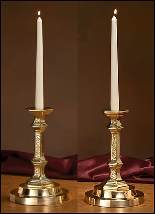 Church Altar Candlesticks with Filigree Design Pair - Clergy Apparel -  Church Robes